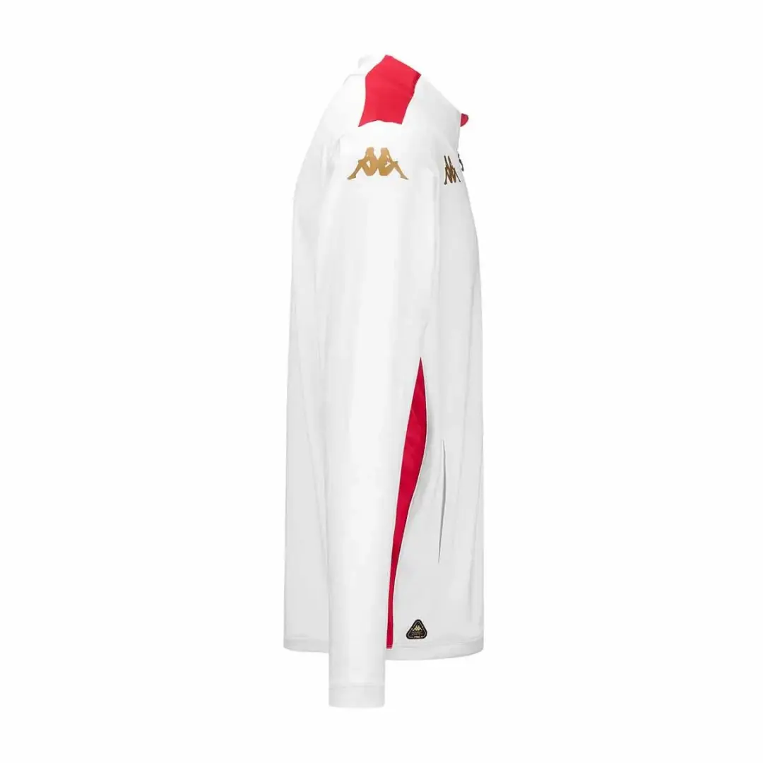Kappa AS Monaco Arun Pro 8 Sweatshirt 2024/25 - Wit/Rood - afbeelding 2 van 4