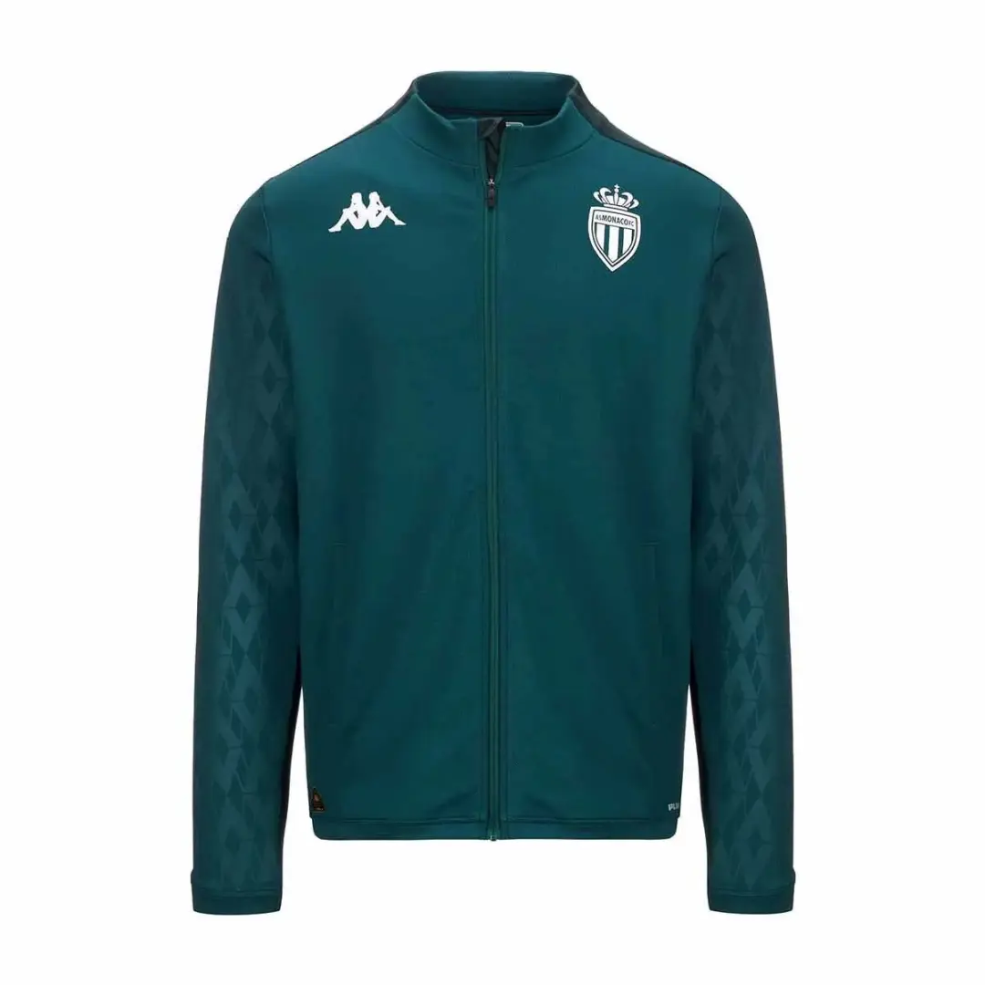Kappa AS Monaco Arun Pro 8 Sweatshirt 2024/25 - Wit/Rood - afbeelding 3 van 4