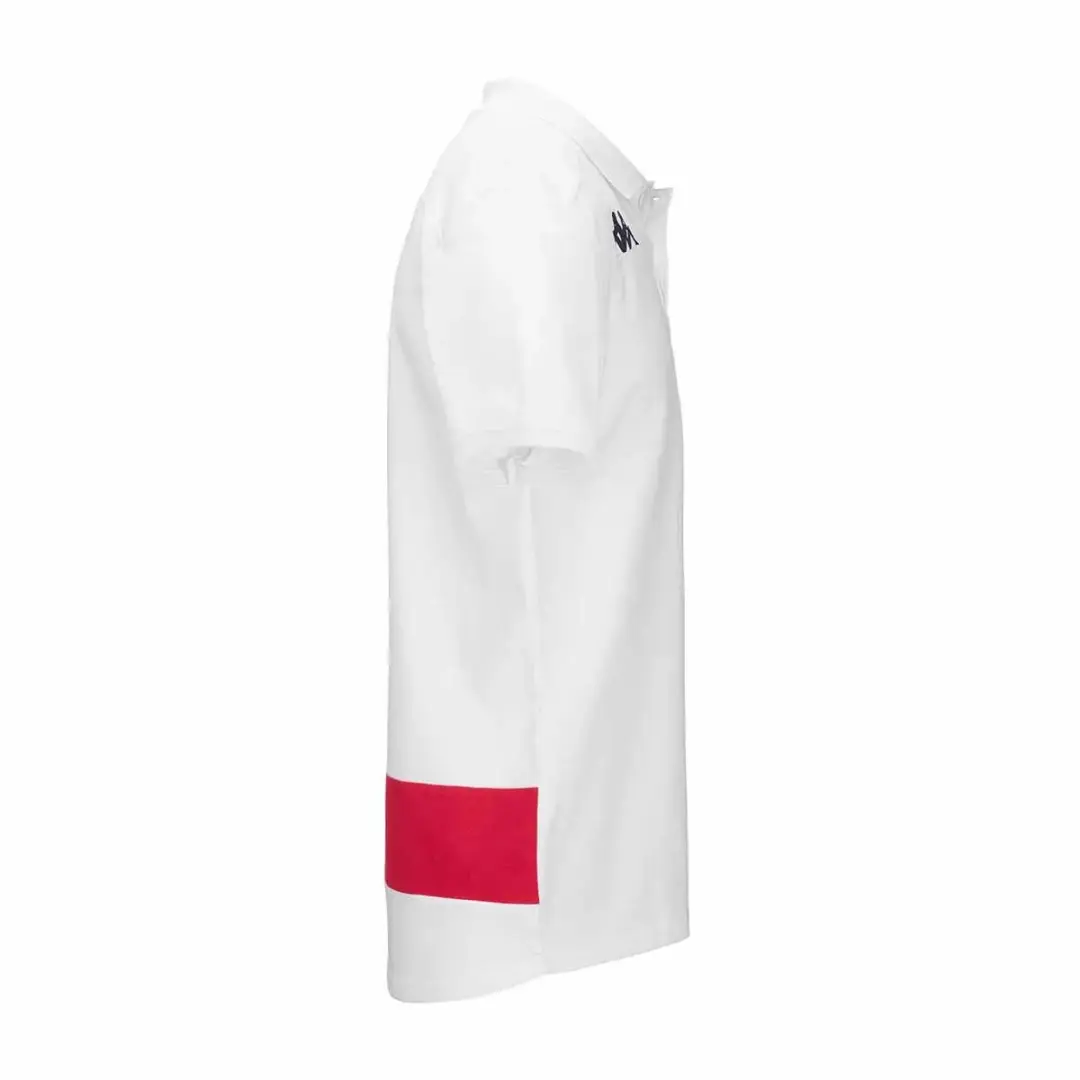 Kappa AS Monaco Acramy Polo 2024/25 - Wit/Rood - L - afbeelding 6 van 6