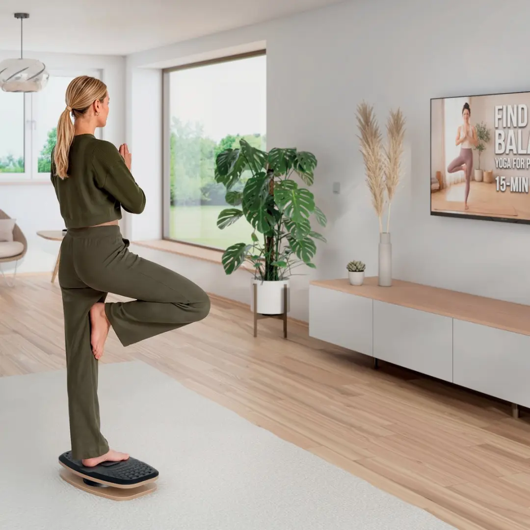 Leitz Actief 360 Balansbord - Donkergrijs en hout - afbeelding 6 van 6