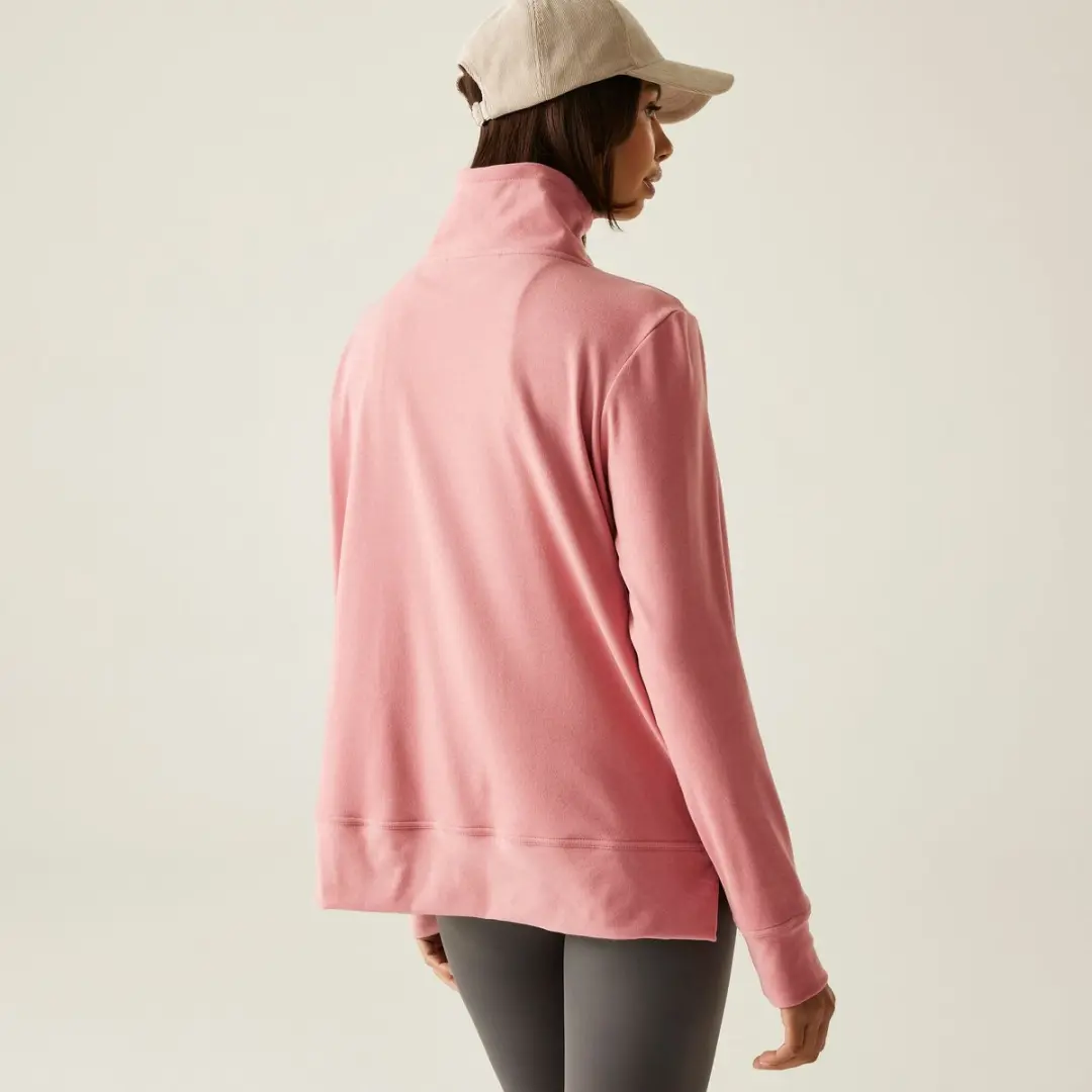 Regatta Demmi Half Rits Fleece Dames - Roze - afbeelding 6 van 6