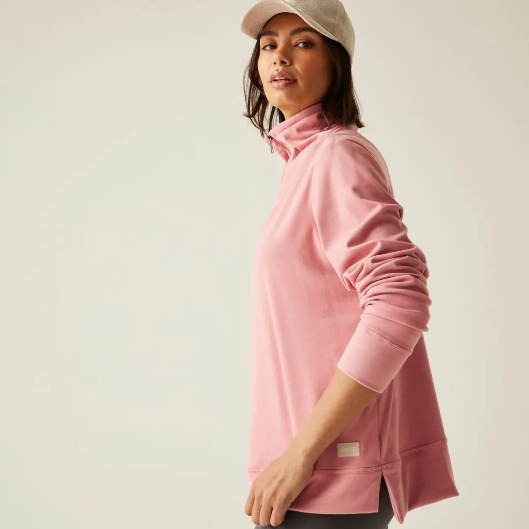 Regatta Demmi Half Rits Fleece Dames - Roze - afbeelding 3 van 6