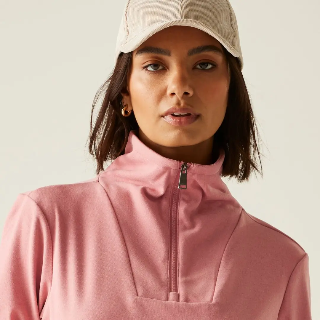Regatta Demmi Half Rits Fleece Dames - Roze - afbeelding 5 van 6