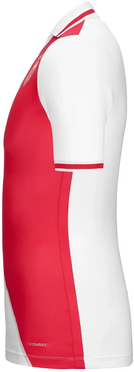 Kappa AS Monaco Kombat Pro 2024/25 Trainingsshirt - Wit/Rood - afbeelding 2 van 4