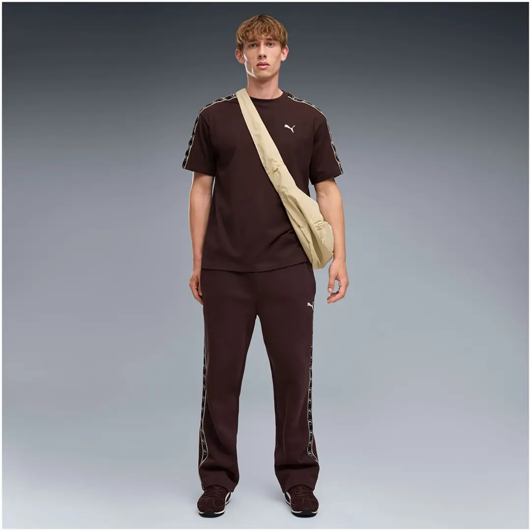 PUMA Essentials Elevated Tape Relaxed Broek - Bruin - afbeelding 2 van 4