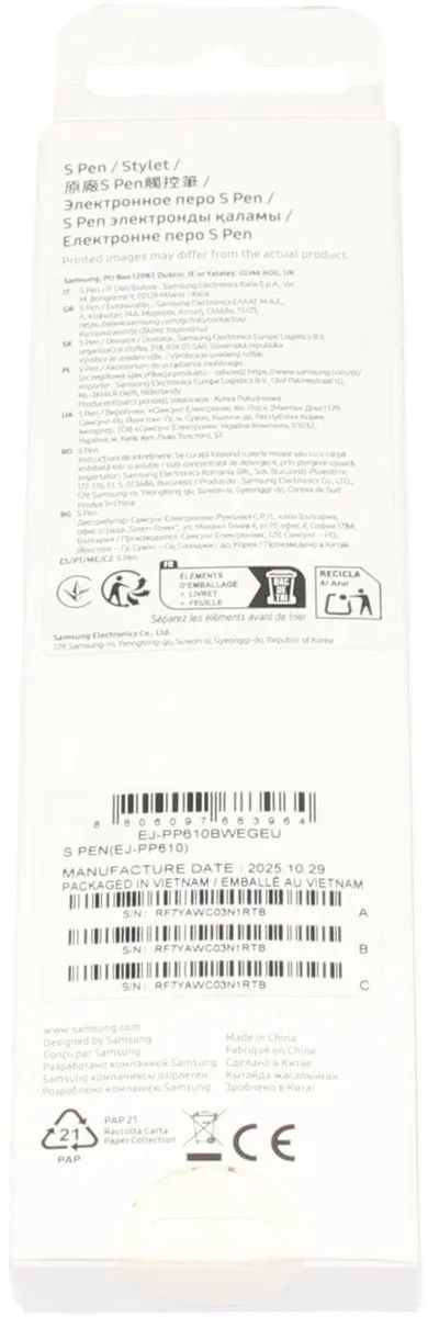 Samsung EJ-PP610 S-Pen - Wit