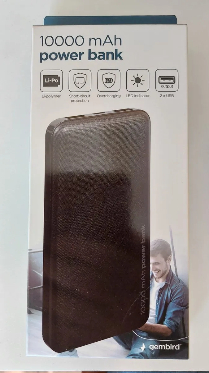Gembird Powerbank 10000mAh - 4x USB - 8716309124324