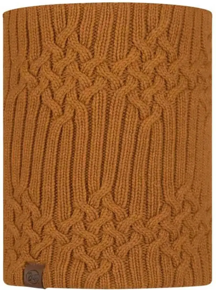 Buff Knitted & Fleece Neckwarmer N-Helle Mustard