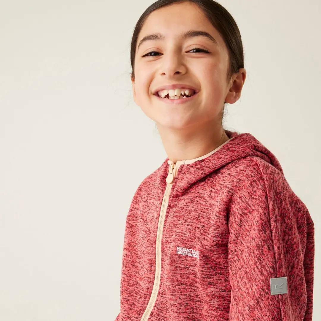 Regatta Dissolver IX Kinderfleece met Capuchon - Rood - 140 - afbeelding 5 van 6