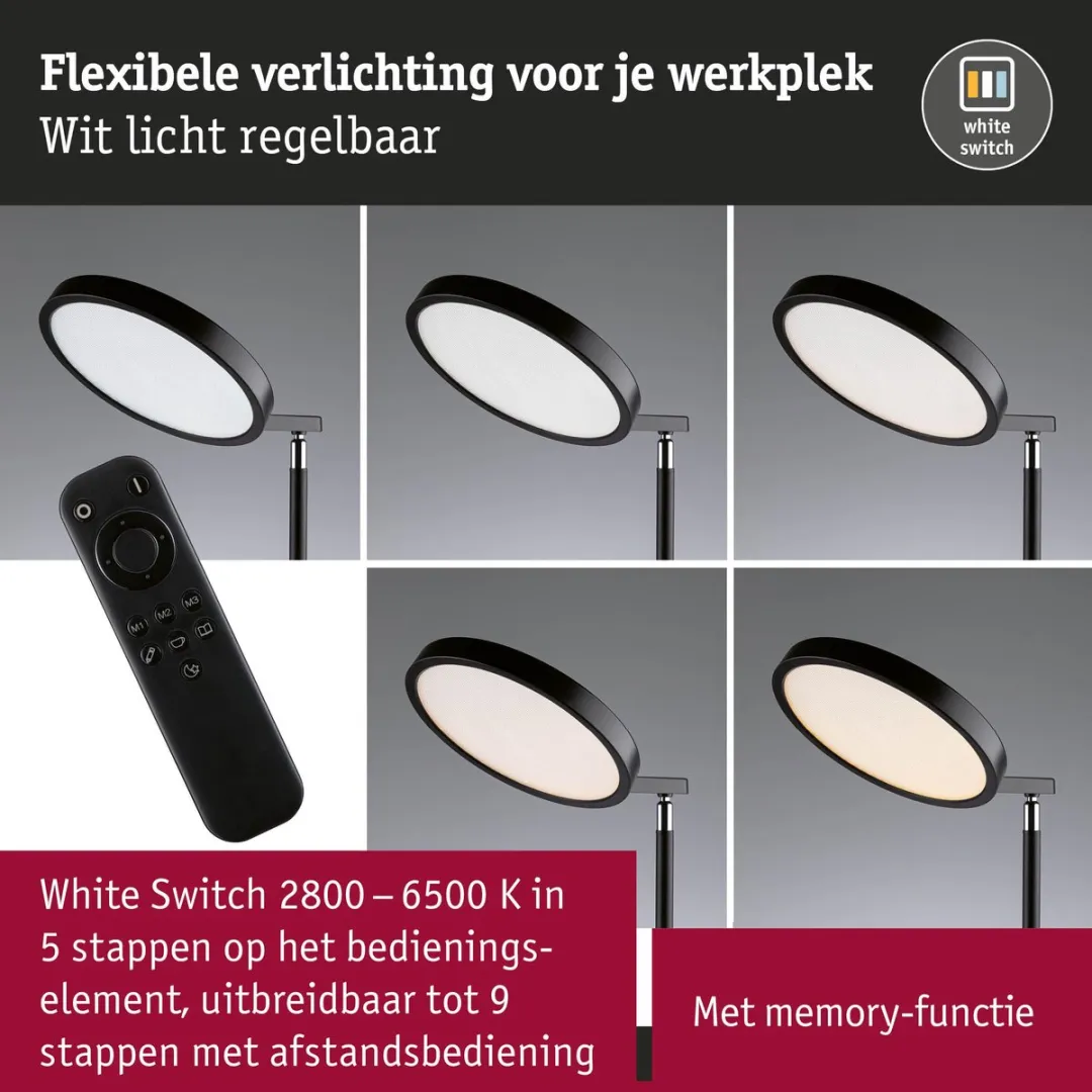 Paulmann Caneta Tunable White Staande LED-lamp 1750mm 1300lm - Zwart