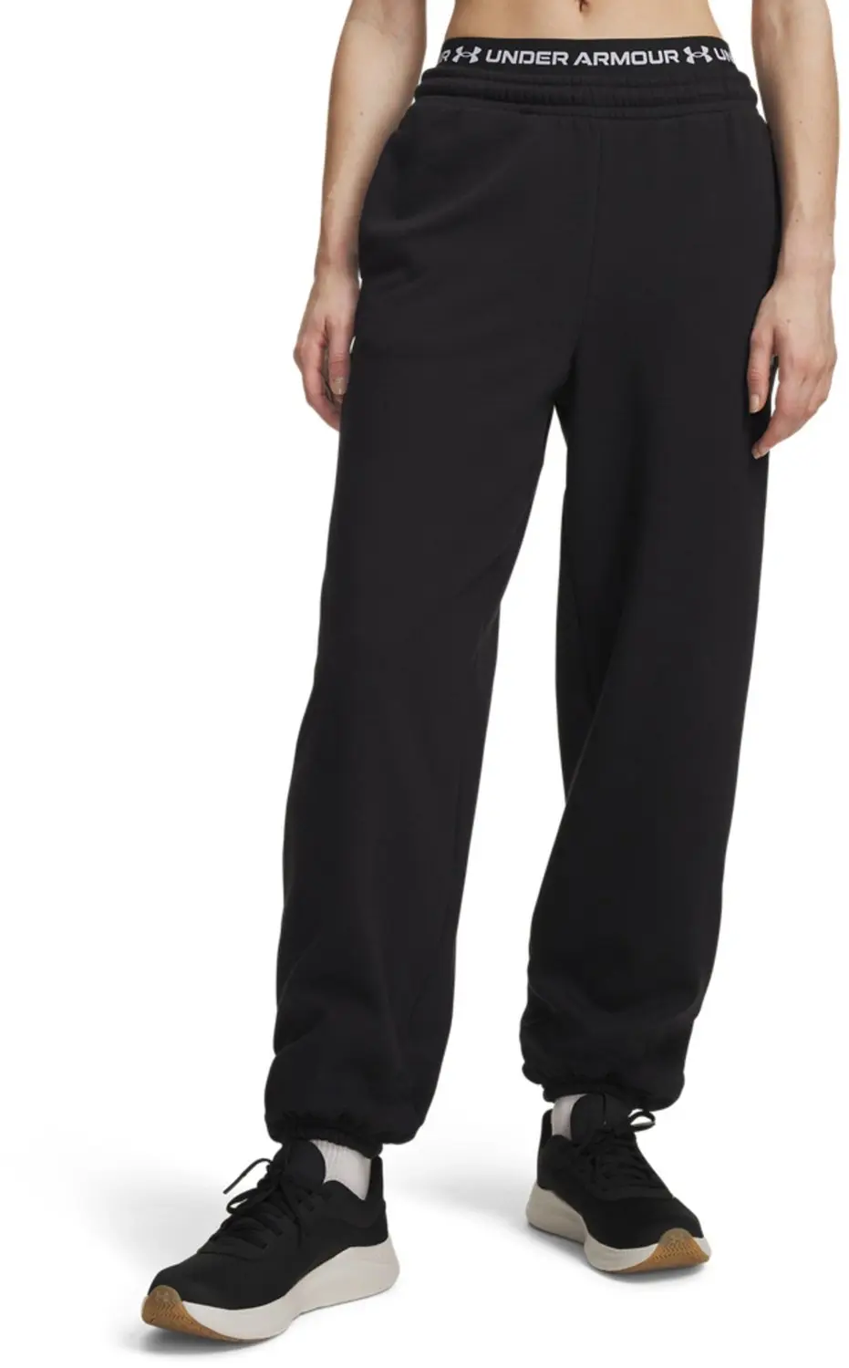Under Armour Icon Fleece Gym Broek - Zwart - XL - afbeelding 4 van 6