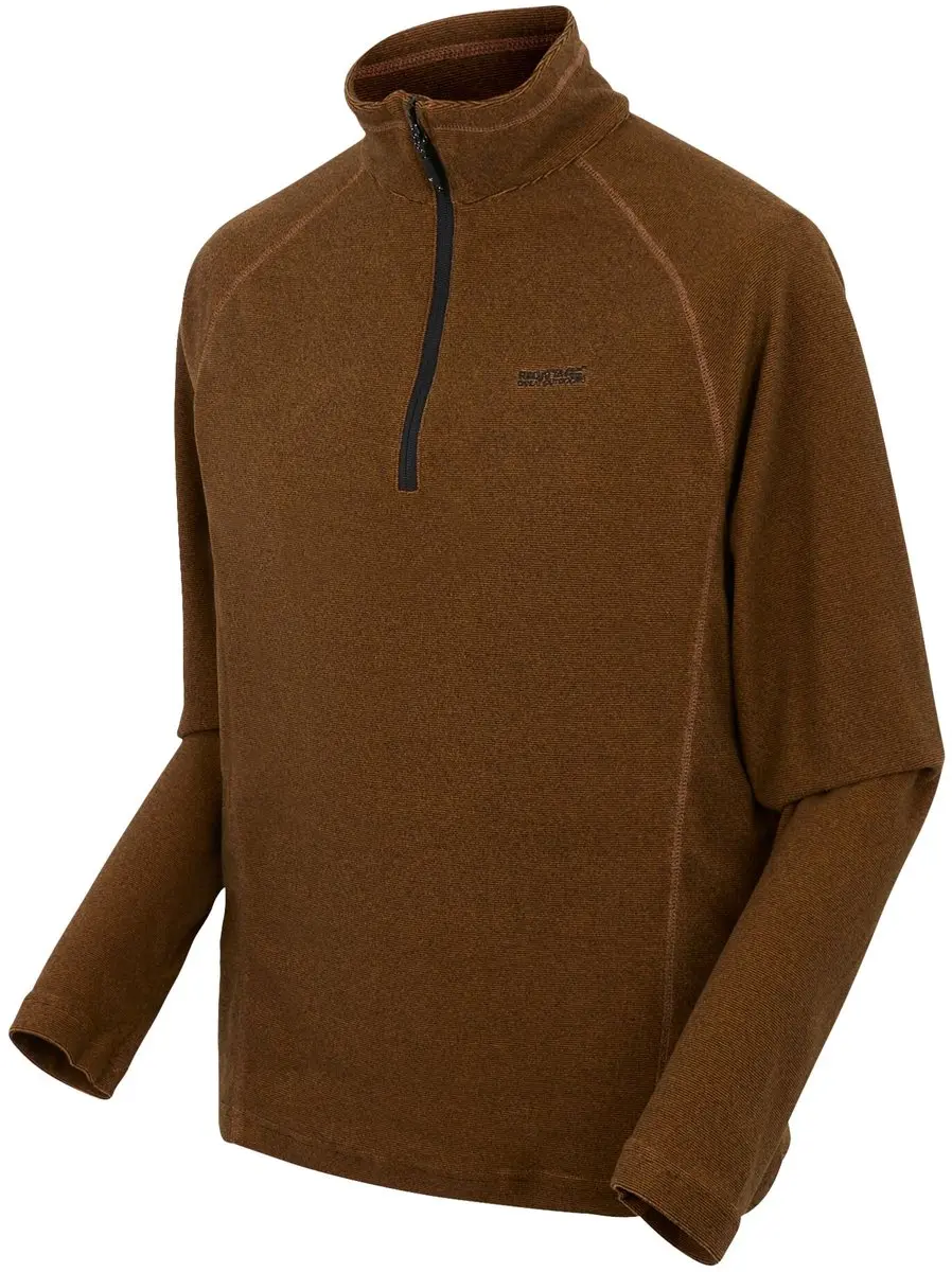 Regatta Montes Heren Half-Zip Fleece - Oranje - afbeelding 6 van 6