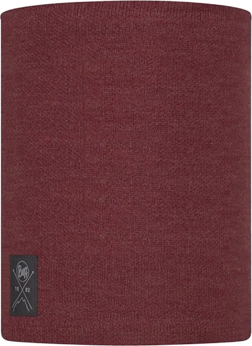 Buff Knitted & Fleece Neckwarmer Neo, Maroon