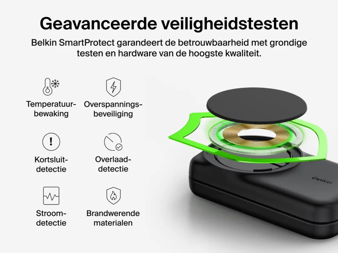 Belkin UltraCharge WIZ036KQBK 3-in-1 Oplader 25W - Zwart - afbeelding 6 van 6