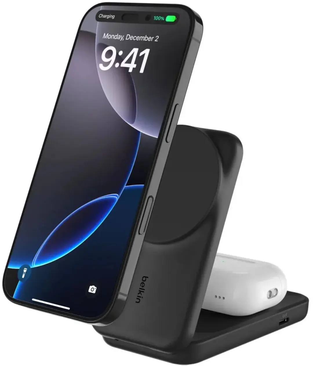 Belkin UltraCharge 2-in-1 Oplader WIZ038kqBK