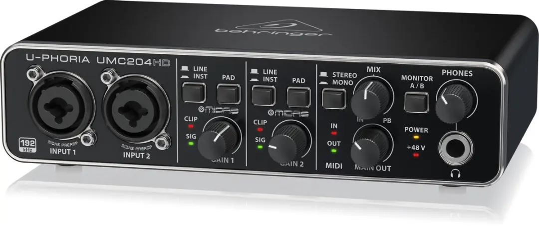 Behringer U-Phoria UMC204HD USB audio-interface