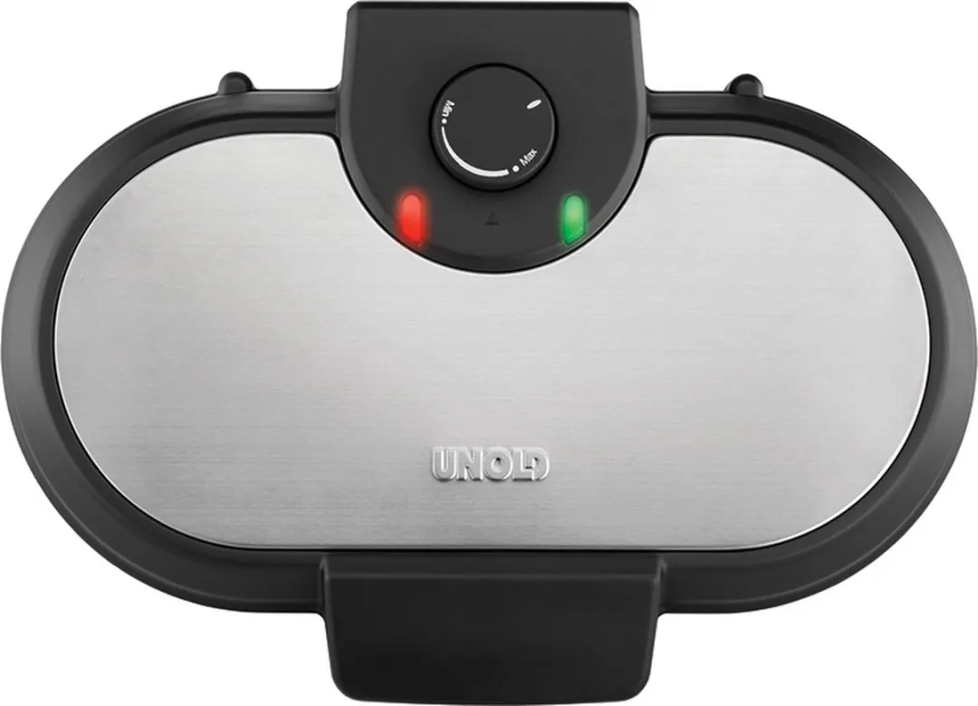 Unold 48165 Dubbele Pancakemaker - 1000W - Zwart/RVS