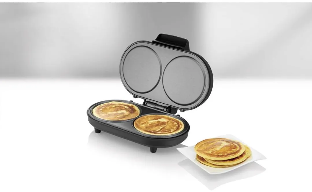 Unold 48165 Dubbele Pancakemaker - 1000W - Zwart/RVS - afbeelding 6 van 6