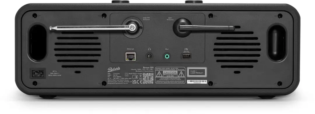 Roberts Revere 500 REVERE500BKE Streaming Systeem - Zwart - afbeelding 4 van 5