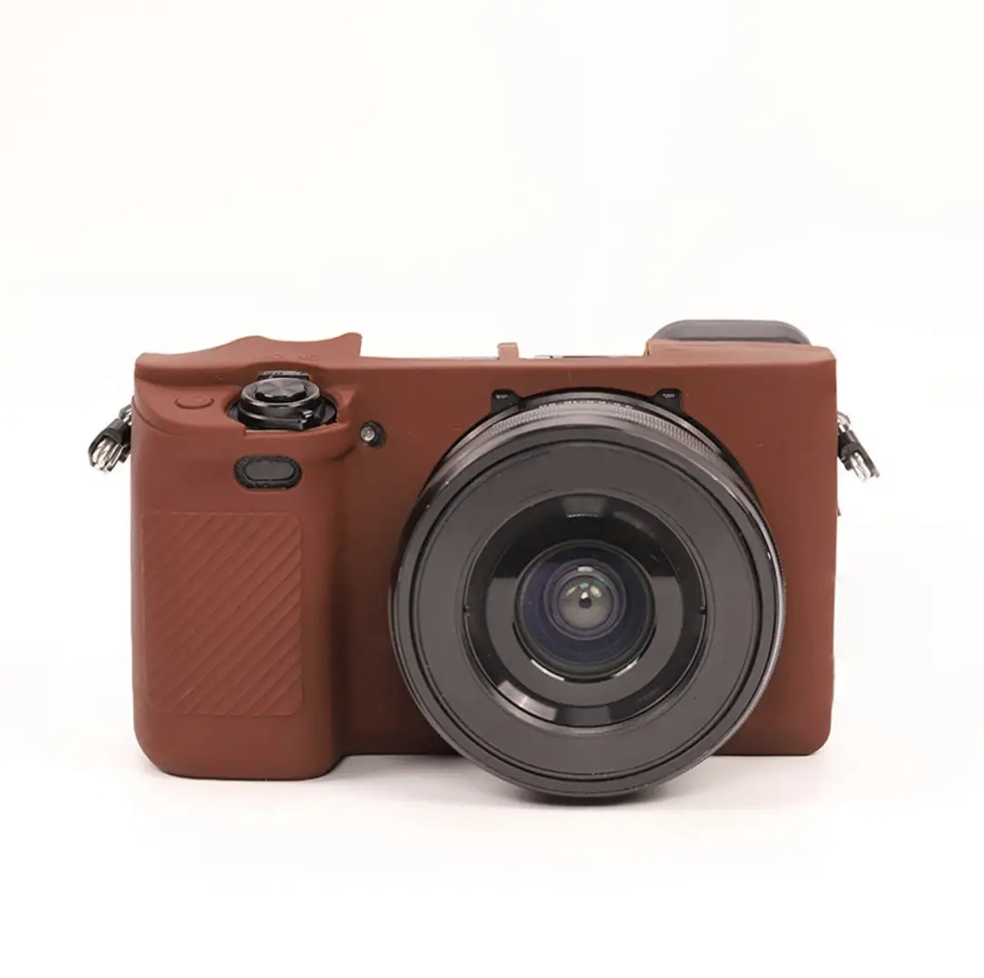 Cameratas Geschikt voor Sony Alpha A6400, A6300 en A6100, gemaakt van zacht sili