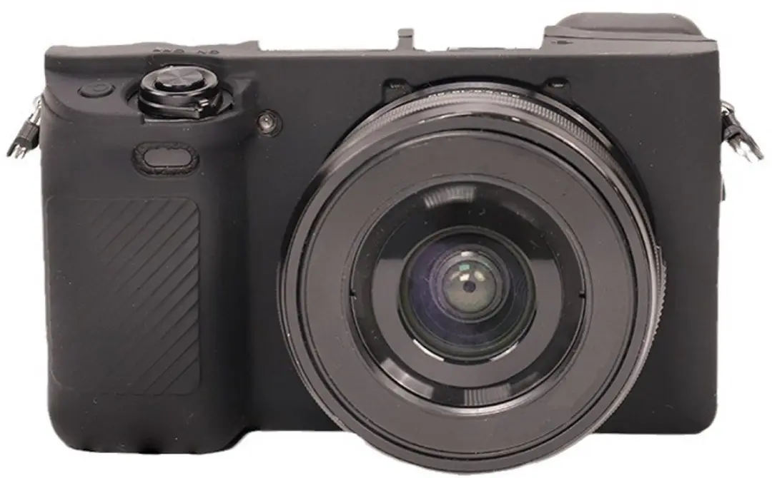 Cameratas Geschikt voor Sony Alpha A6400, A6300 en A6100, gemaakt van zacht sili