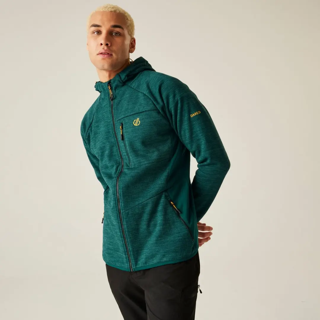 Fleece Skiën Heren Thermisch Gerecycled Stretch