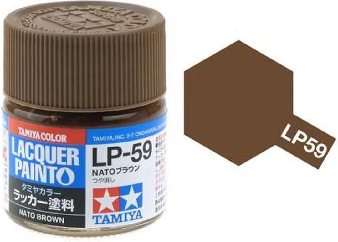 Tamiya Hobbyverf Olieverf LP-59 NATO Brown 10ml - Matt