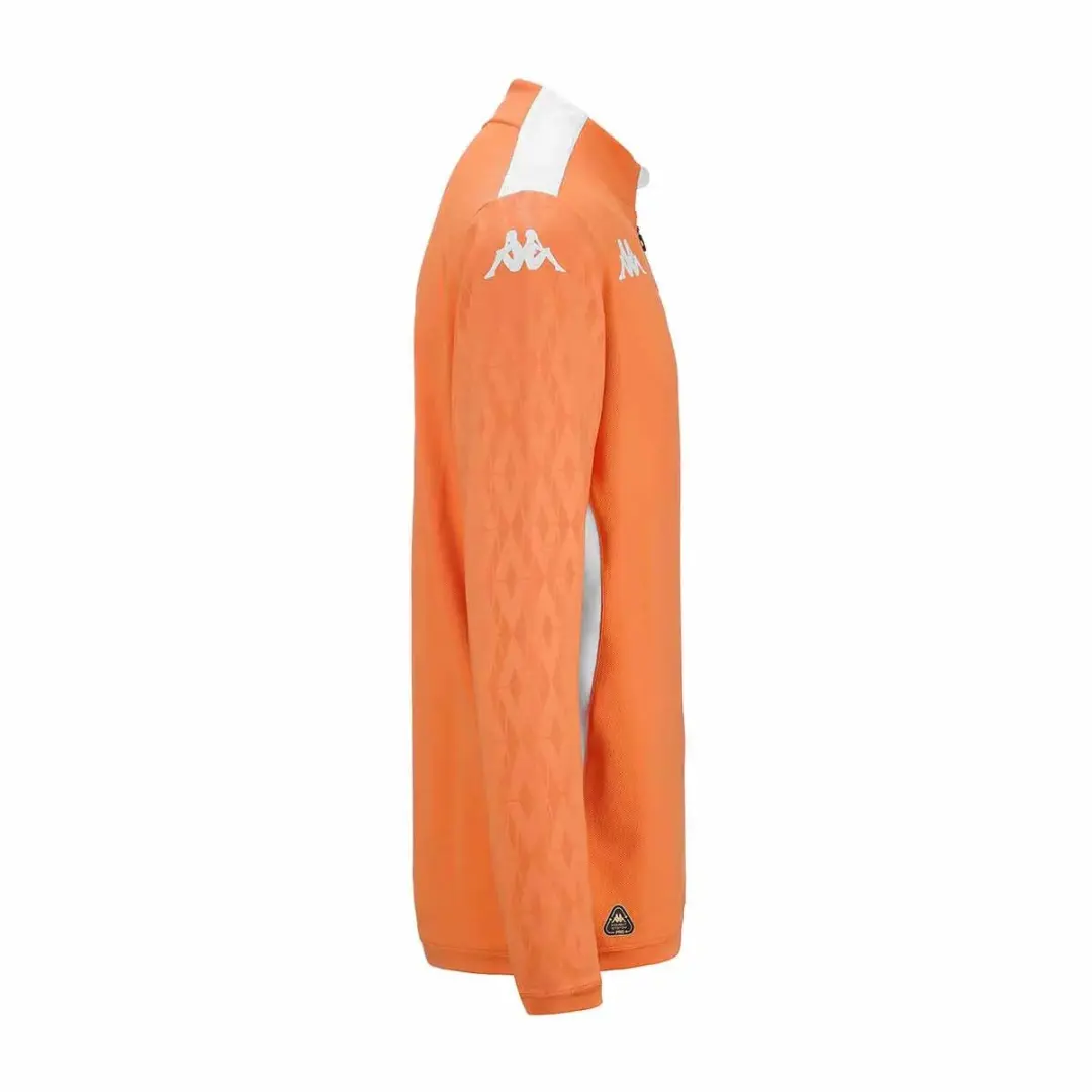 Kappa AS Monaco Ablas Pro 8 Trainingsjack 2024/25 - Rood/Wit - afbeelding 4 van 6