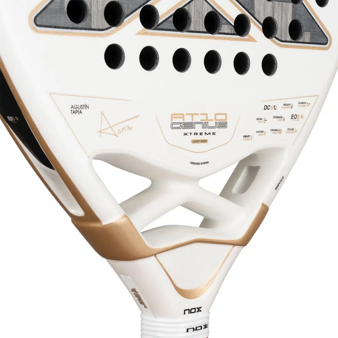 Nox AT10 Genius 12K Alum Xtrem Padelracket - Wit/Zilver - afbeelding 2 van 6