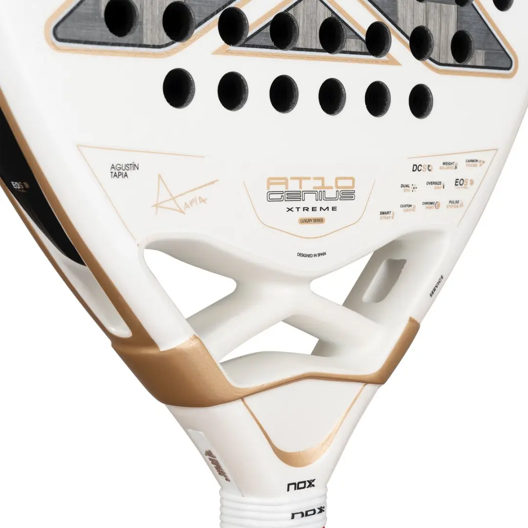 Nox AT10 Genius 12K Alum Xtrem Padelracket - Wit/Zilver - afbeelding 5 van 6