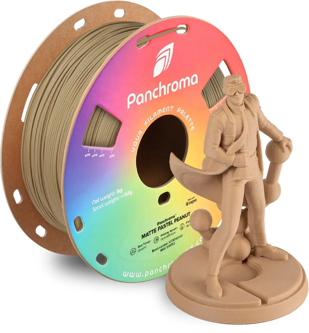 Polymaker PolyTerra PLA Matte 1.75mm Pastel Peanut 1kg