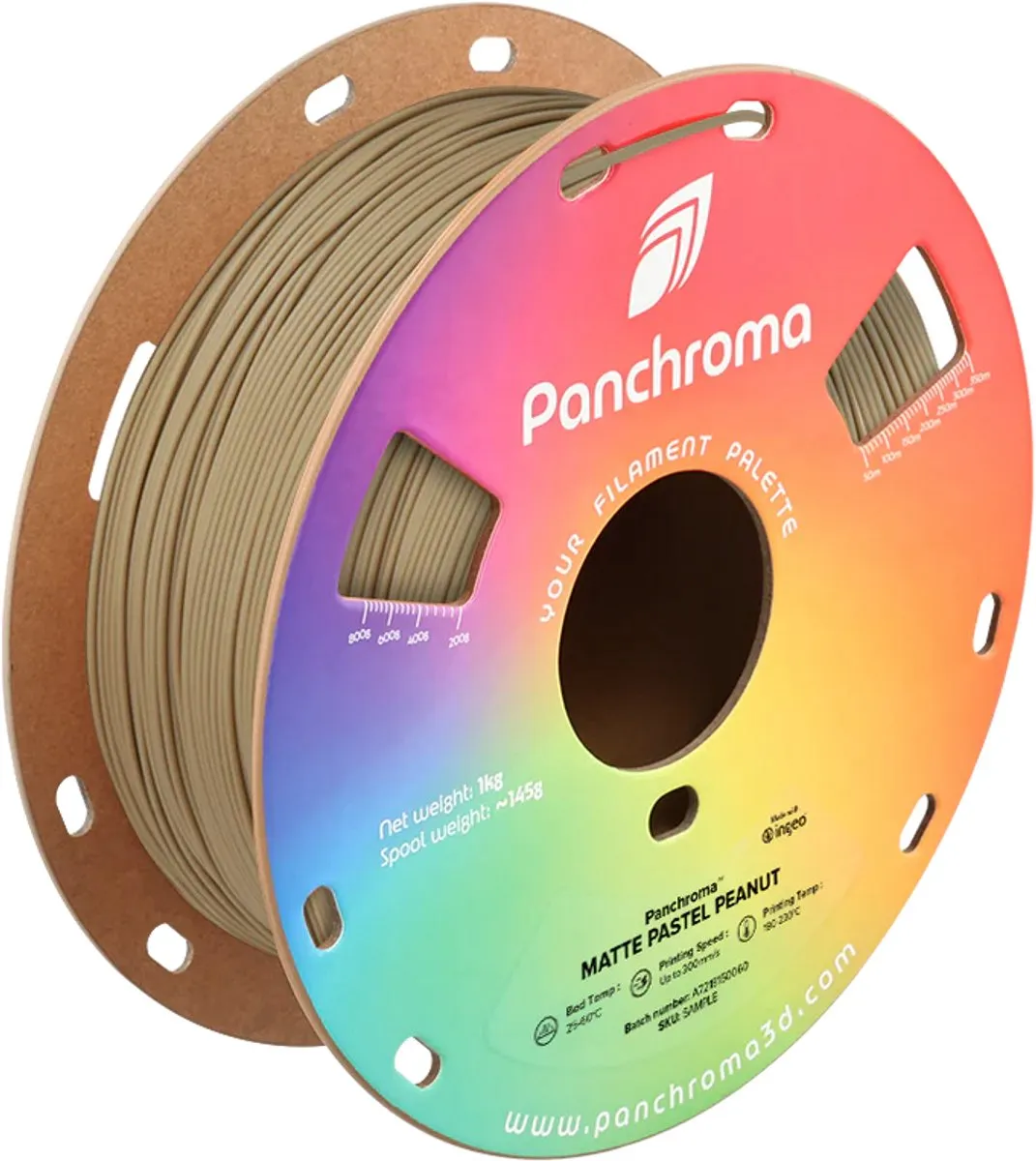 Polymaker PolyTerra PLA Matte 1.75mm Pastel Peanut 1kg