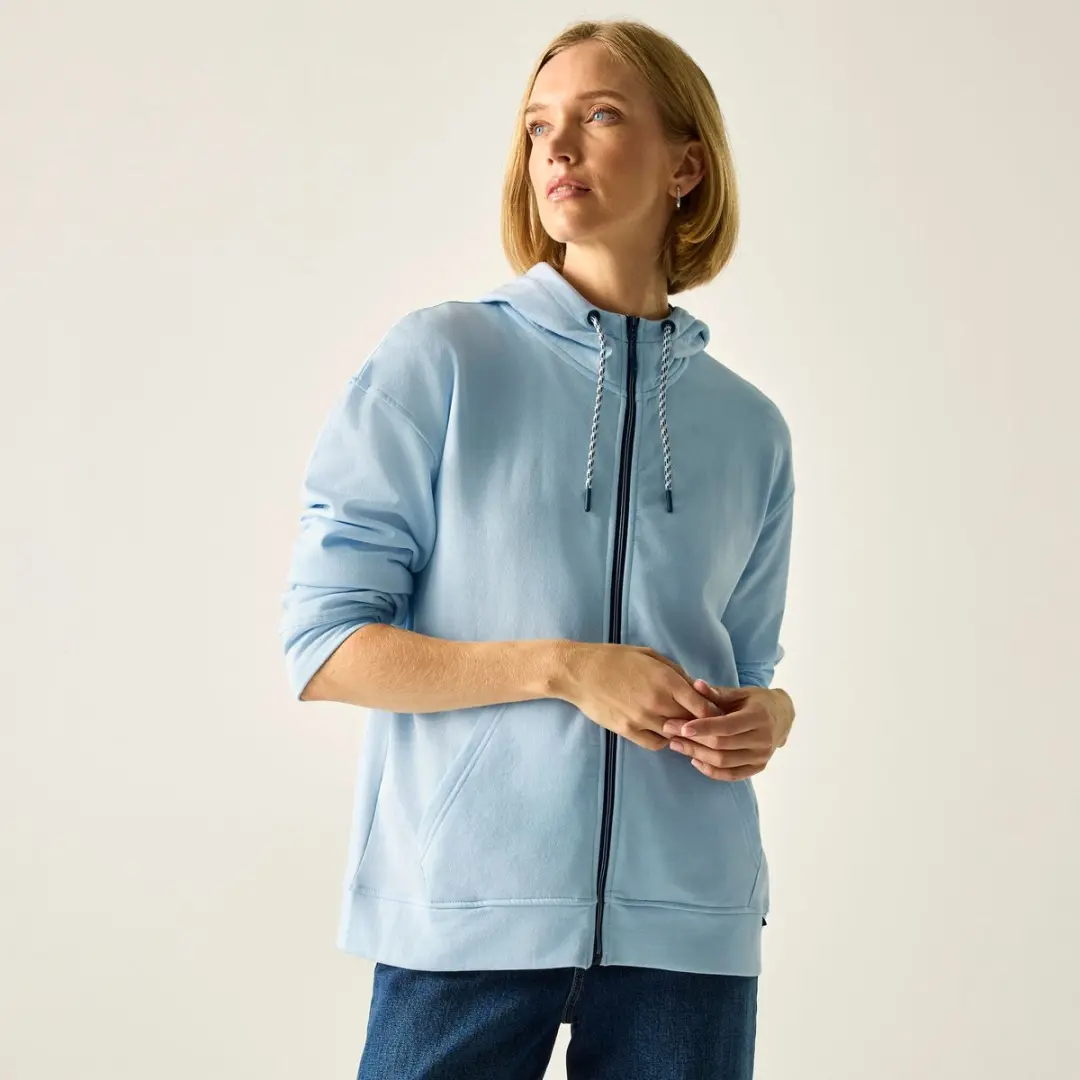Dames Bayletta hoodie met volledige ritssluiting en strepen