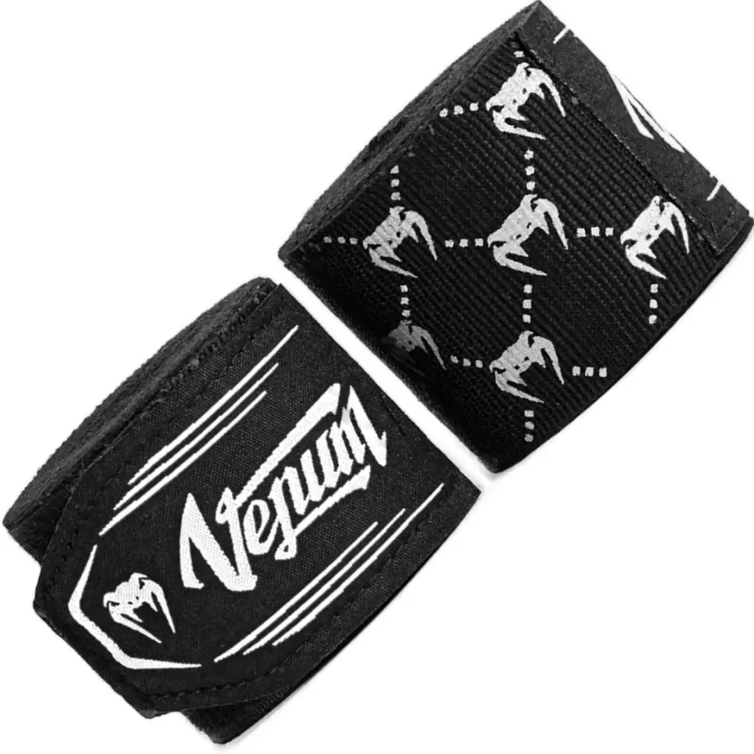 Venum Boksbandages Hand Wraps 400 cm Zwart Wit -