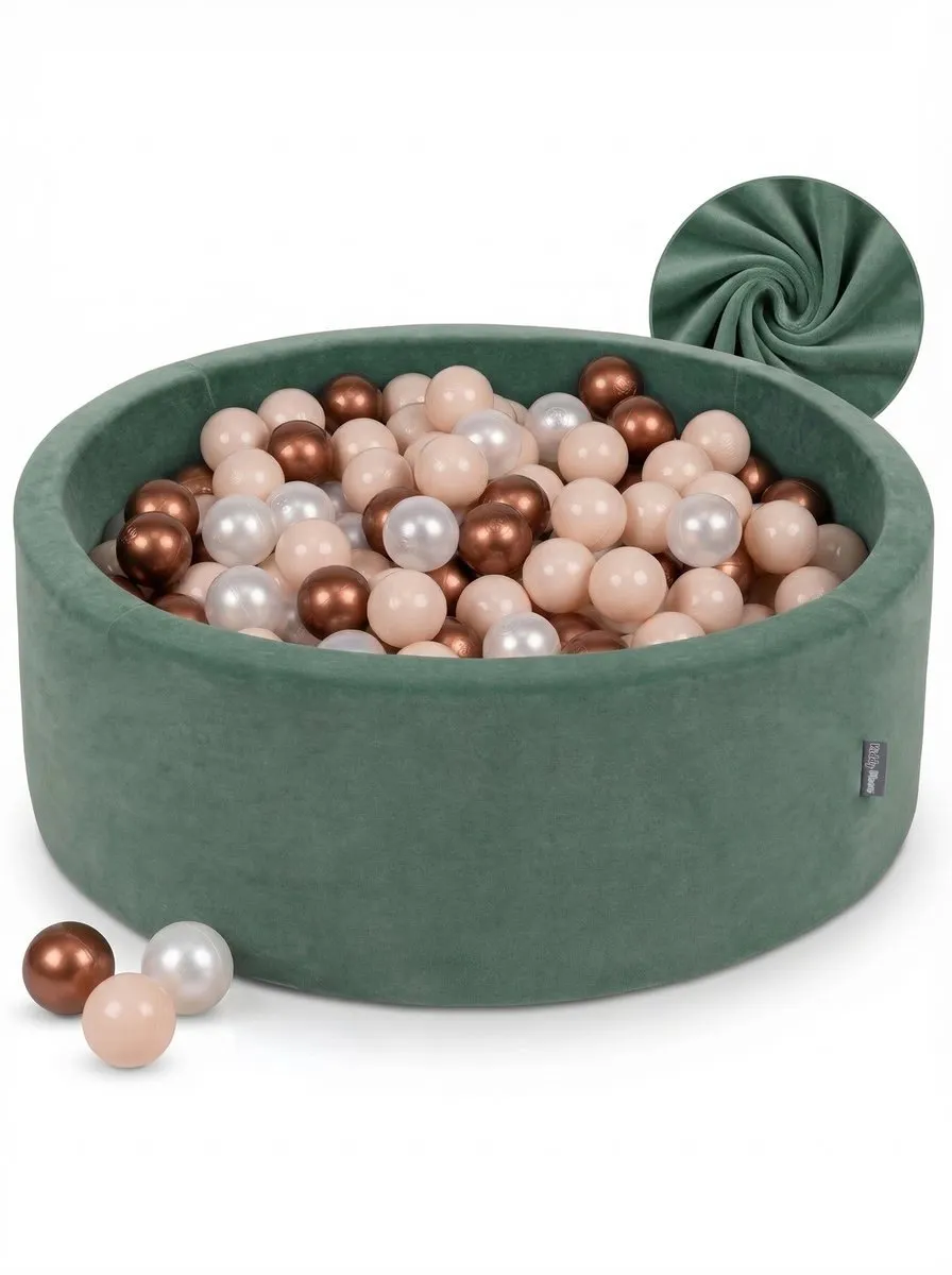 KiddyMoon Fluwelen Ballenbad 90x30cm