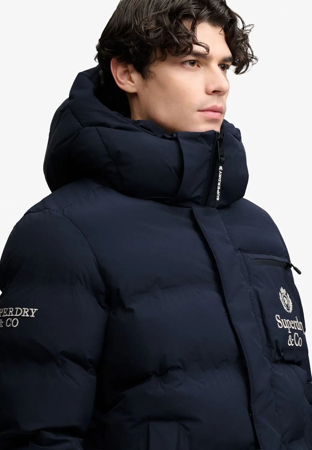 Superdry Ski Sports Gewatteerde Jas - Eclipse Navy - L - afbeelding 5 van 6