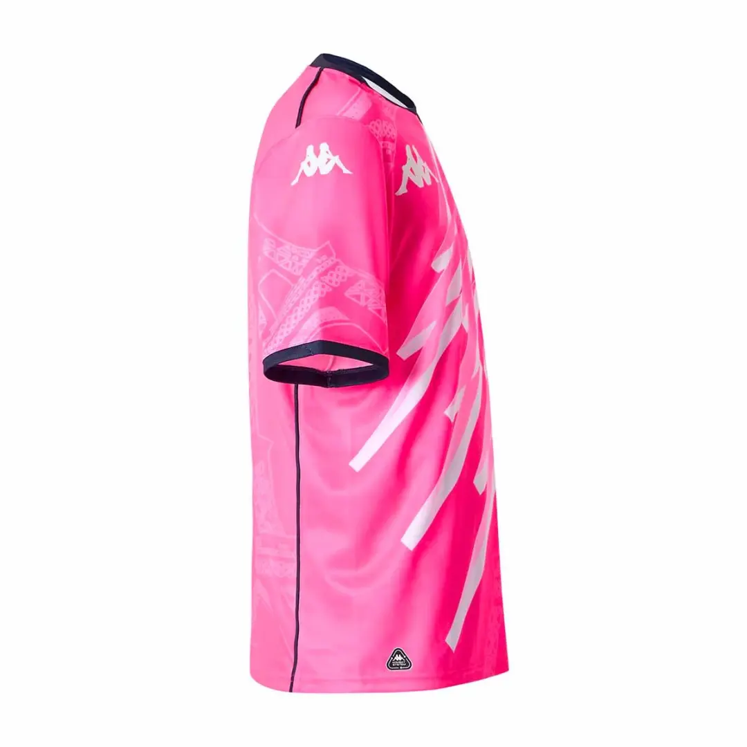 Kappa Thuisshirt Stade Français 2025/26 - Pink-White-Navy - afbeelding 3 van 3