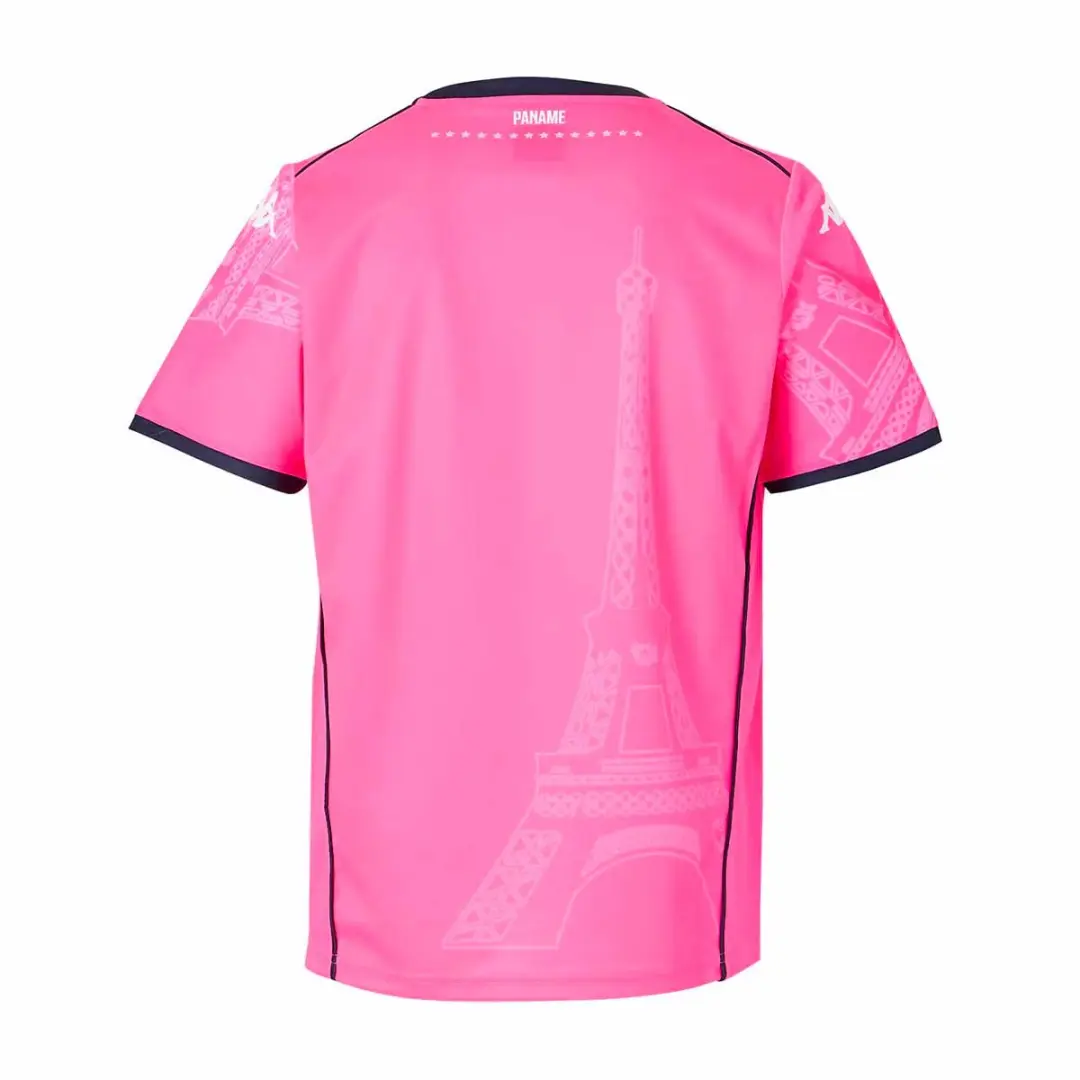 Kappa Thuisshirt Stade Français 2025/26 - Pink-White-Navy - afbeelding 2 van 3