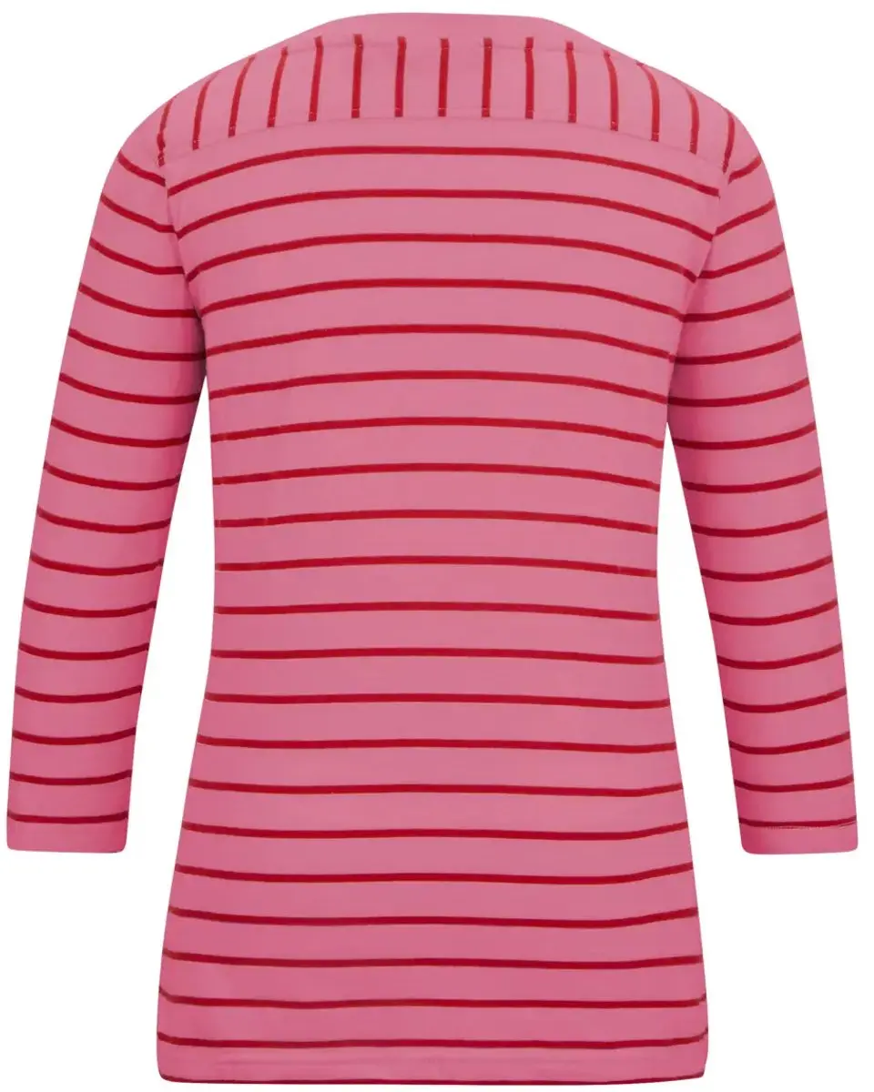 Regatta Bayletta II Dames T-shirt 3/4 Mouw - Pink Lemonade - afbeelding 2 van 2