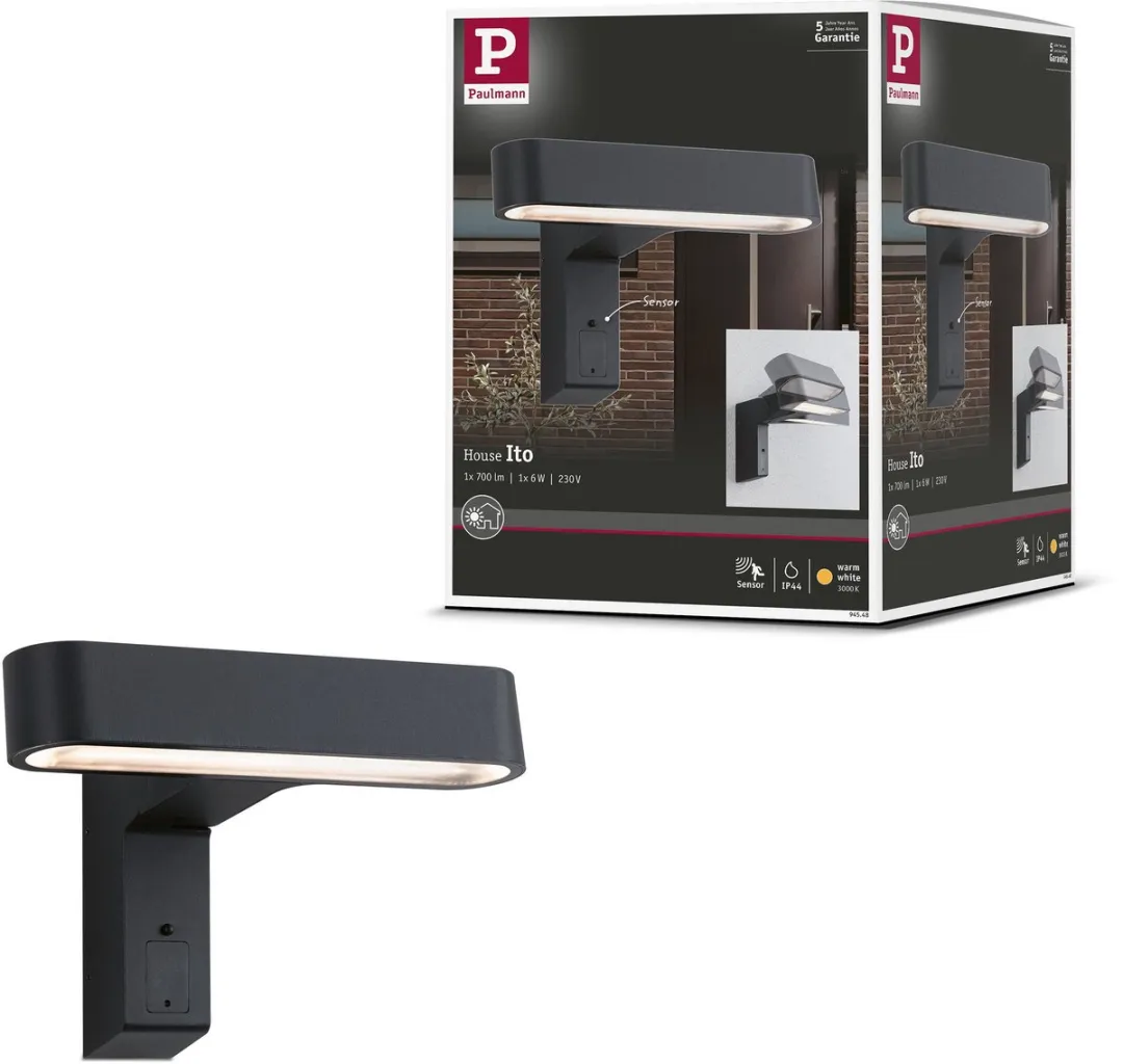 Paulmann House LED Wandarmatuur Buiten Ito 6W 450lm
