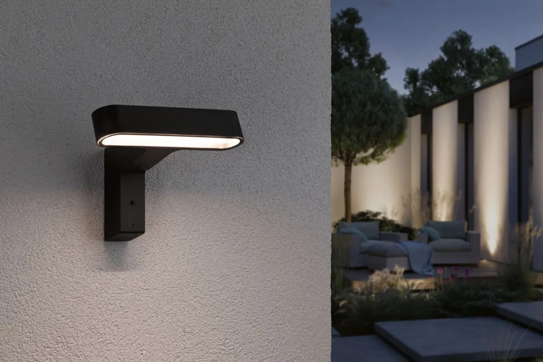 Paulmann House LED Wandarmatuur Buiten Ito 6W 450lm - Antraciet