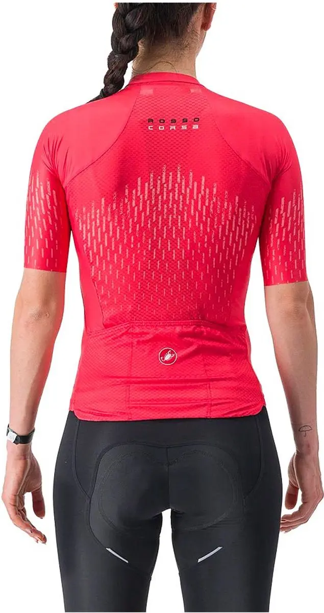 Castelli Aero Pro Wielertrui Korte Mouw Dames - Hibiscus - M - afbeelding 2 van 6