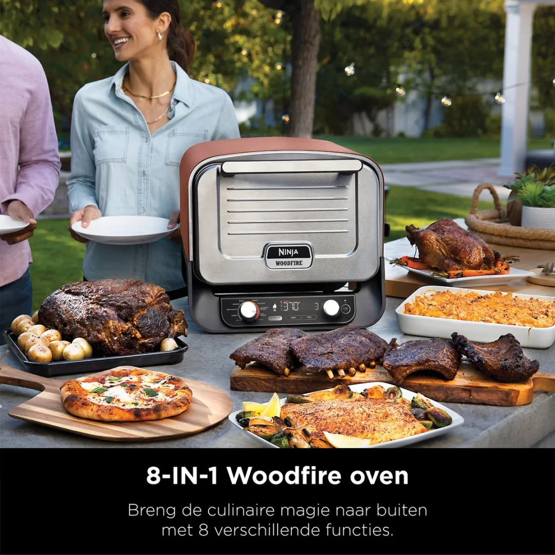 Ninja Woodfire OO101EU 8-in-1 Elektrische Pizzaoven 2400W
