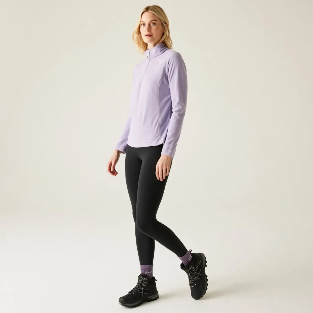 Regatta Montes Damesfleece Half Rits - Purper - afbeelding 6 van 6