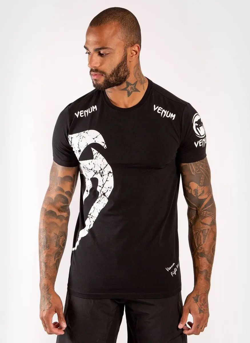 Venum T-shirt Giant Zwart Wit Venum MMA Fight Wear