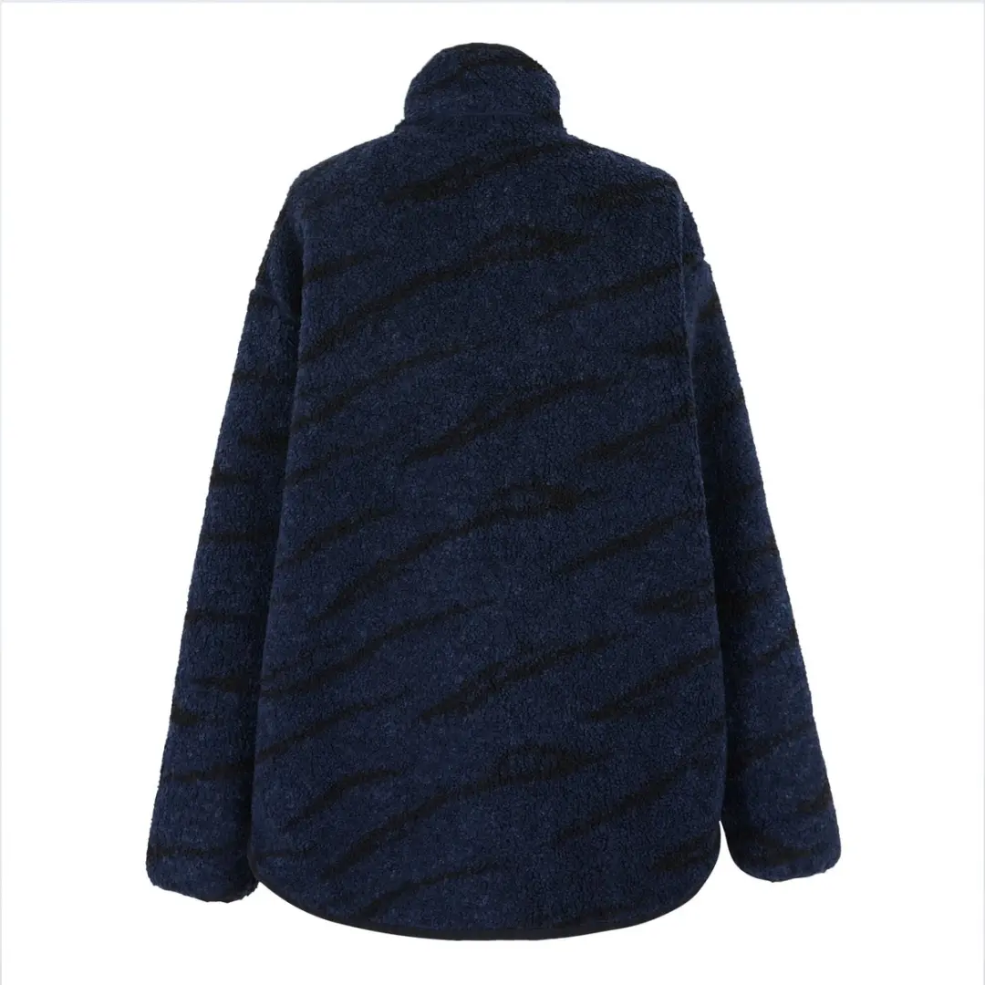 Regatta Frankie Borg Fleecetrui met Halve Rits - Blauw - afbeelding 3 van 6