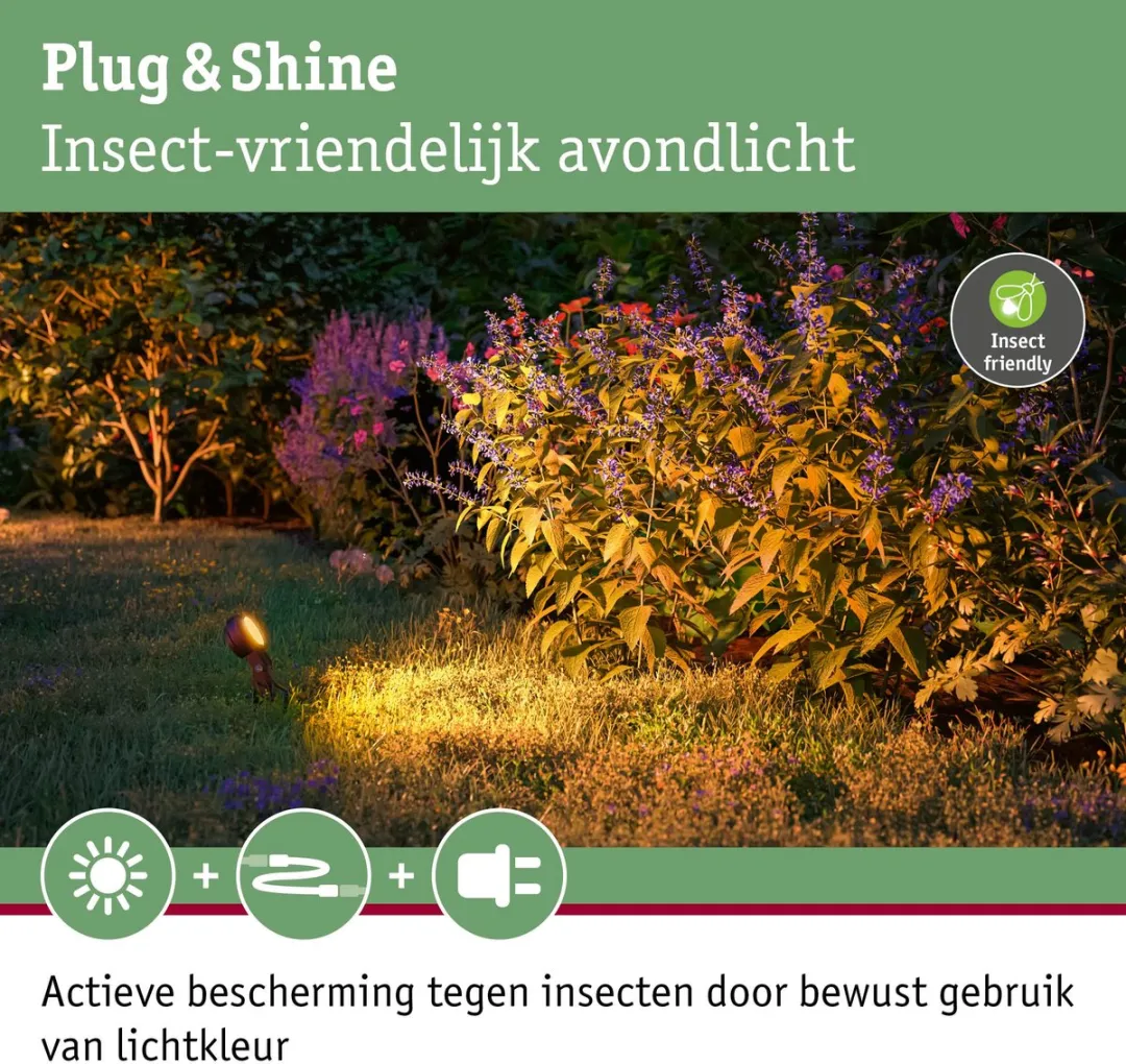 Paulmann Plug & Shine Sting Basisset LED Tuinspots 3x6,3W 2200K - Antraciet - afbeelding 6 van 6