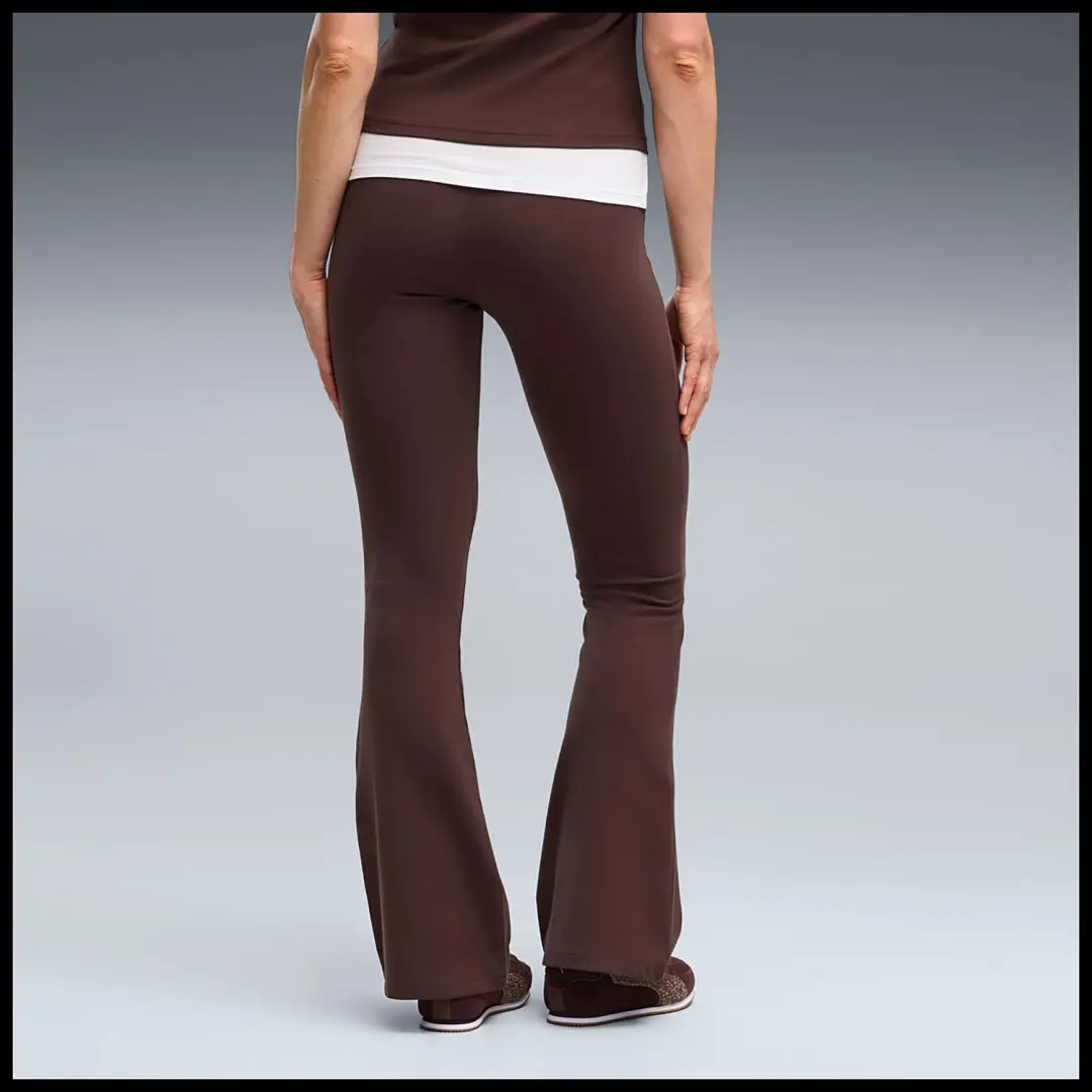 PUMA Essentials High-Waist Flared Leggings Dames - Bruin - afbeelding 3 van 4