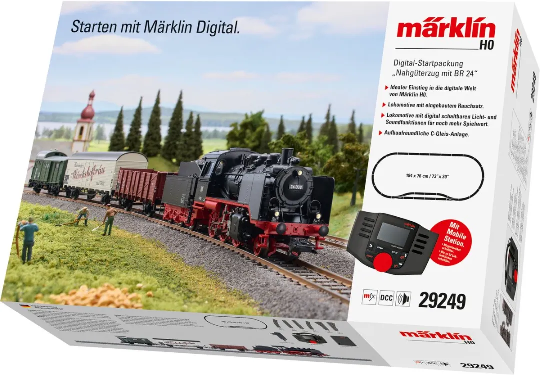 Märklin 29249 Startset H0 Digitale Goederentrein BR 24 DB