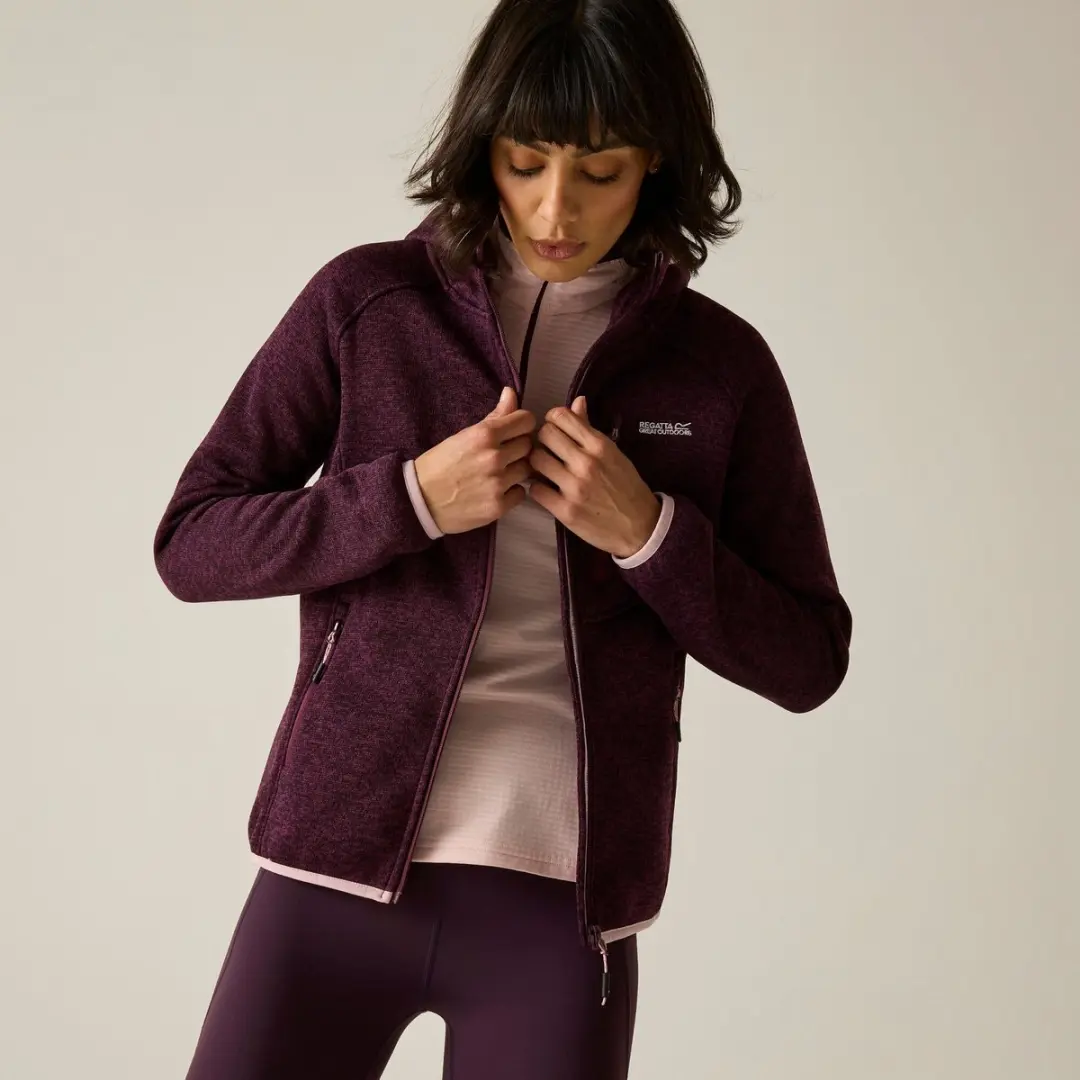 Regatta Newhill Dames Fleece Hoodie - Purper - 36 - afbeelding 5 van 6